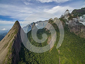 Exotic Mountains. Wonderful Mountains. Mountain Finger of God, the city of Teresopolis, State of Rio de Janeiro, Brazil. photo