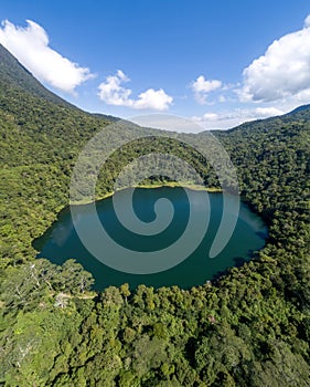 the exotic natural tourism of Lake Ranamese, in East Nusa Tenggara Province, Indonesia. photo