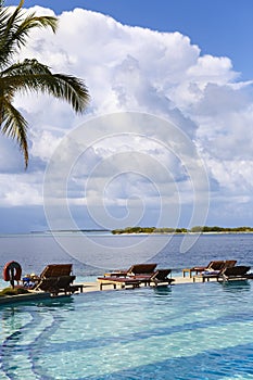 Exotic pool with a beautiful view ocean