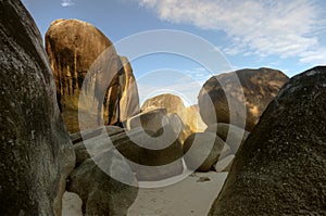 Exotic rock shape at belitung indonesia