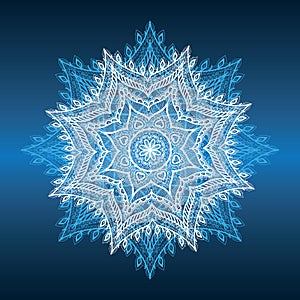 Exotic round ornament