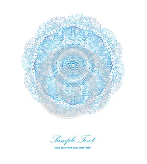 Exotic round ornament