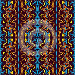 Exotic seamless pattern in folk style