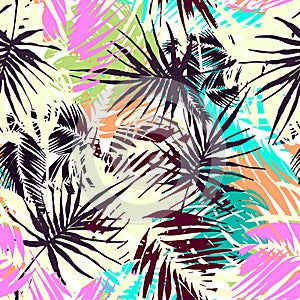 Exotic seamless tropical pattern.