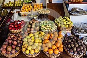 Exotic seasonal fruits, Madeira island