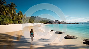 Exotic Seychelles Beach Walk: A Winning Solarizing Master Shot On Ferrania P30