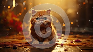 Exotic Shorthair Cat in Amazing Detail AI Generated