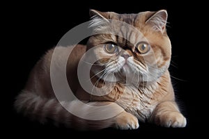Exotic Shorthair cat - Originated in the United States (Generative AI)