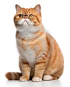 Exotic Shorthair Cat Posing