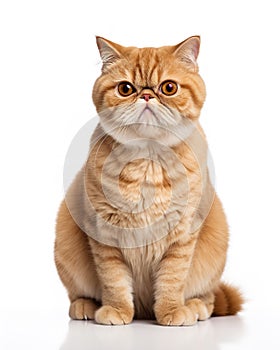 Exotic Shorthair Cat Posing
