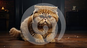 Exotic Shorthair Cat - A Stunning and Highly Detailed Image AI Generated