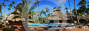 Exotic swimming pool in Dominican Republic