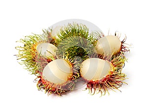 Exotic Thai fruit Rambutan or Ngo