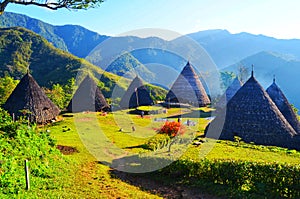 The exotic traditional village of Wae Rebo photo