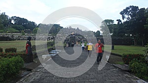 the exoticism of historical tourism at the Ratu Boko Palace Site in Yogyakarta.