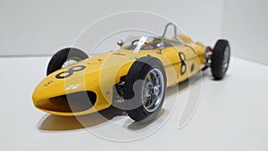Exoto 1/18 scale model car - Ferrari 156 Sharknose racing vehicle, italian legendary racer