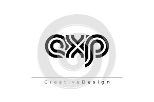 EXP Creative Unique Modern Letter Logo Design