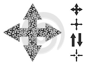 Expand Arrows Icon Recursive Mosaic