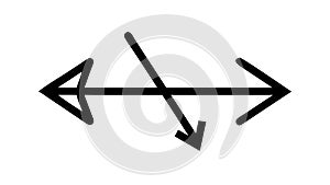 Expand and Contract Arrow Icon, Resize Vector Symbol, vector design Generative AI