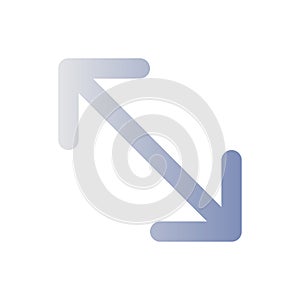 Expand flat gradient color ui icon