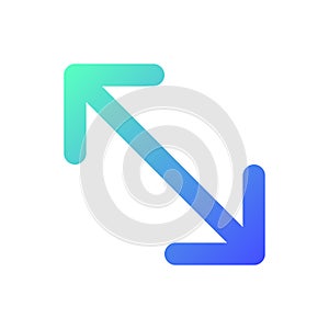Expand pixel perfect gradient linear ui icon