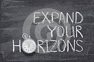 Expand your horizons watch photo