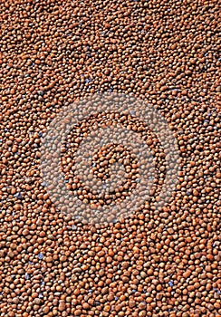 Expanded clay aggregate texture background