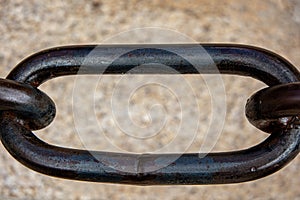 Expanded iron link, macro photography