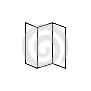 expanded map icon. Element for mobile concept and web apps. Thin line icon for website design and development, app development. P