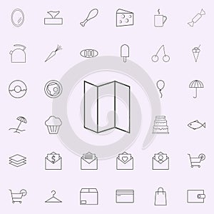 expanded map icon. web icons universal set for web and mobile