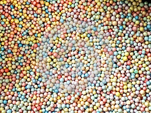 Expanded polyethylene balls for package filling photo