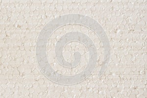 Expanded Polystyrene texture close-up. Abstract light for background