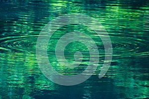 Expanding wave on a lake