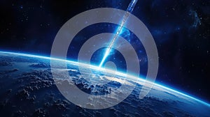 expanse blue outer space