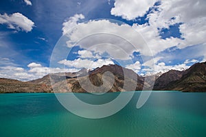 Expanse of Lake Iskander-Kul. Tajikistan