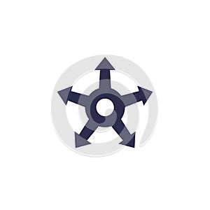 Expansion, expand vector icon