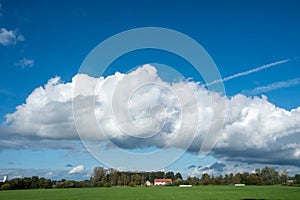 Expansive Skies Over Rural Landscape