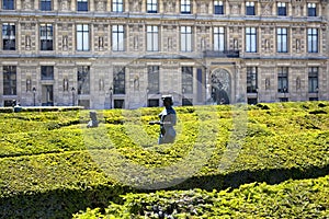 Expansive, 17th-century formal garden photo