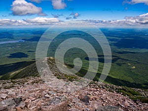 Expansive Valley View, Maine Woods and Waters, Katahdin