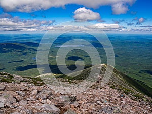 Expansive Valley View, Maine Woods and Waters, Katahdin