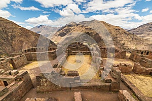 Expansive view of the Sacred Valley, Peru from Pisac