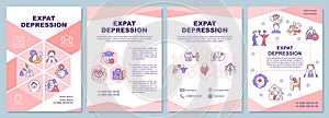Expat depression brochure template
