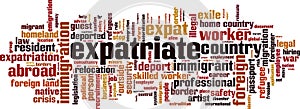 Expatriate word cloud