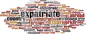 Expatriate word cloud