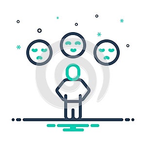 Mix icon for Expect, envisage and envision