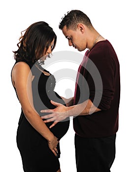 Expectant Hispanic Couple photo