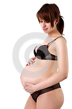 Expectant mother 40 weeks photo