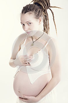 Expectation. Beauty Of Pregnant Woman