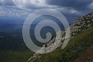 Expectation of thundershower near Hoverla, Carpathians photo