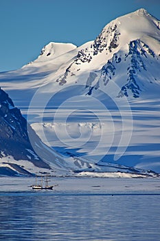 Expedition Boat, Oscar II Land, Norway